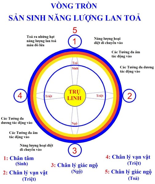 Vòng tròn sản sinh hạt năng lượng lan tỏa